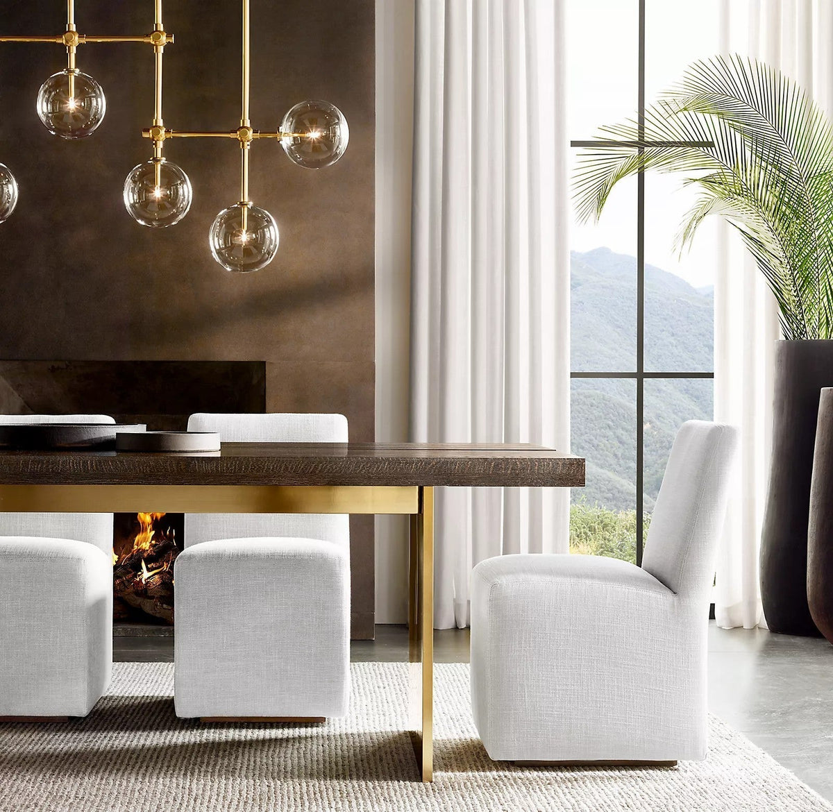 Orbit Contemporary Glass Chandelier