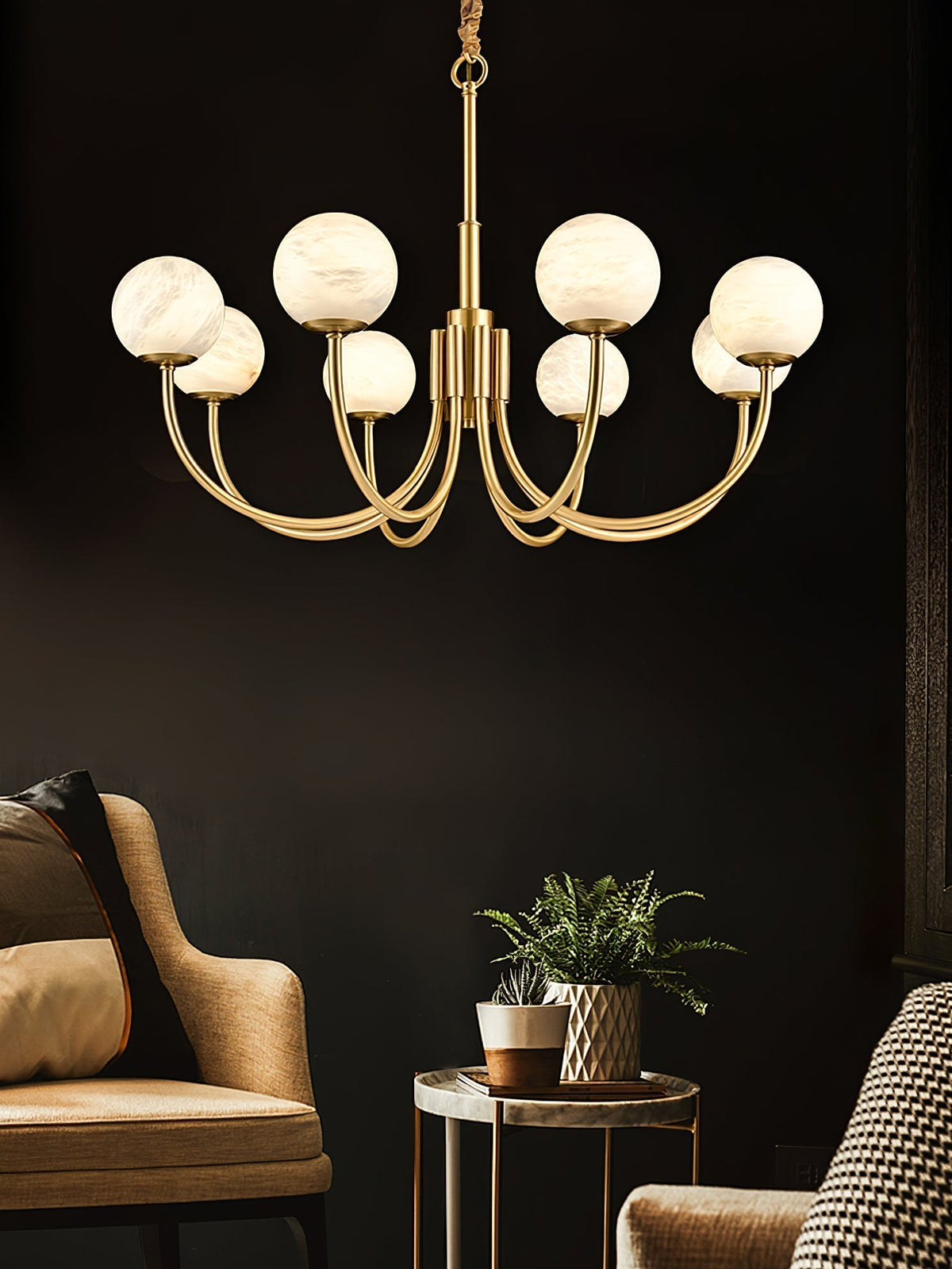 Chandelier  Alabaster Luxury