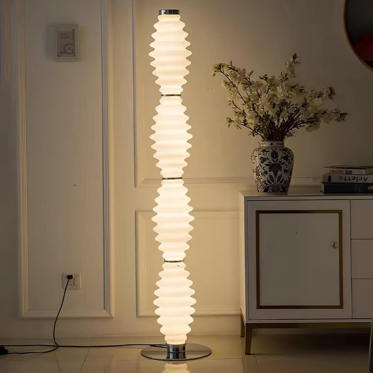 Celerine Glass Modern Floor Lamp