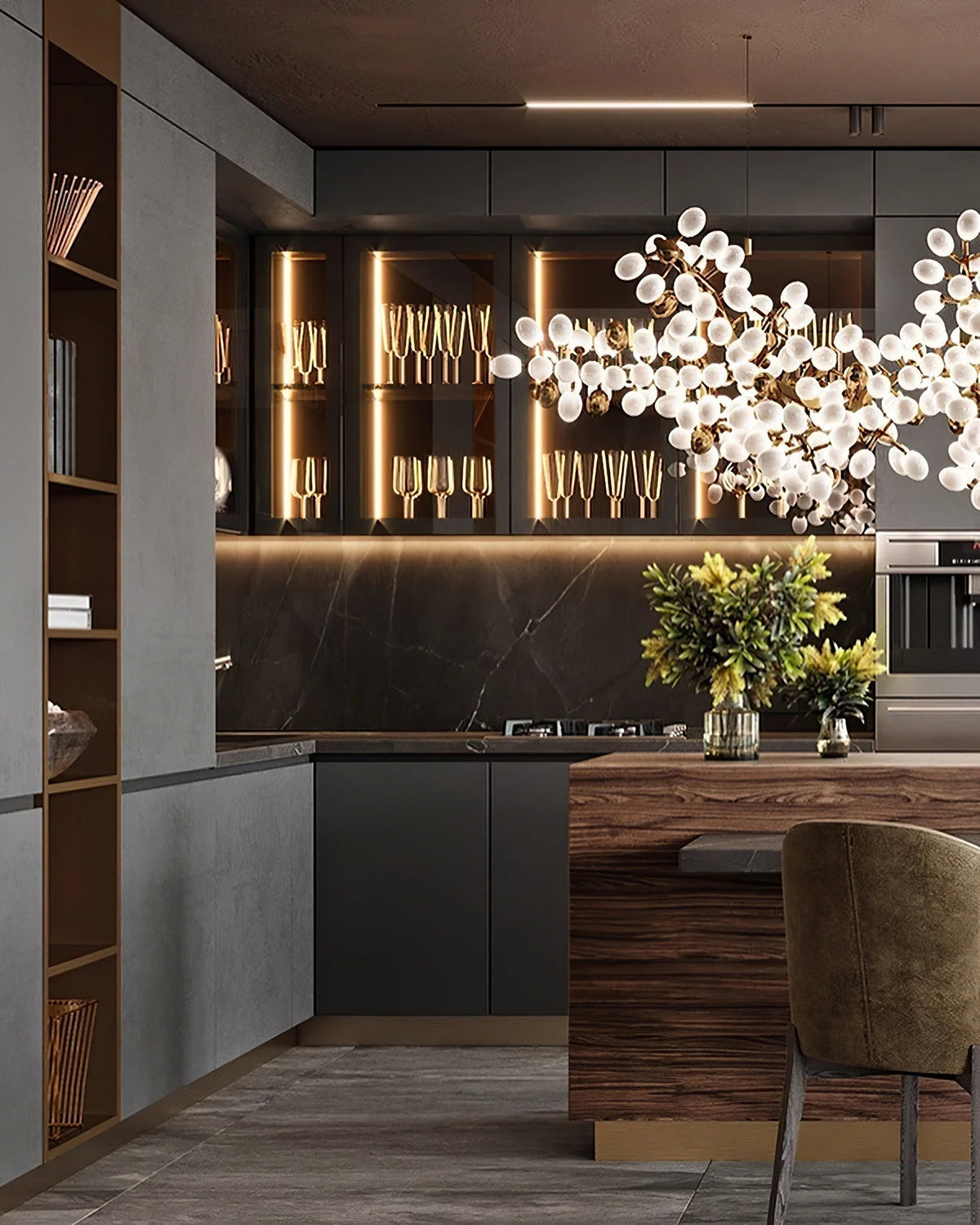 Aldo Elegant Droplet Glass Chandelier