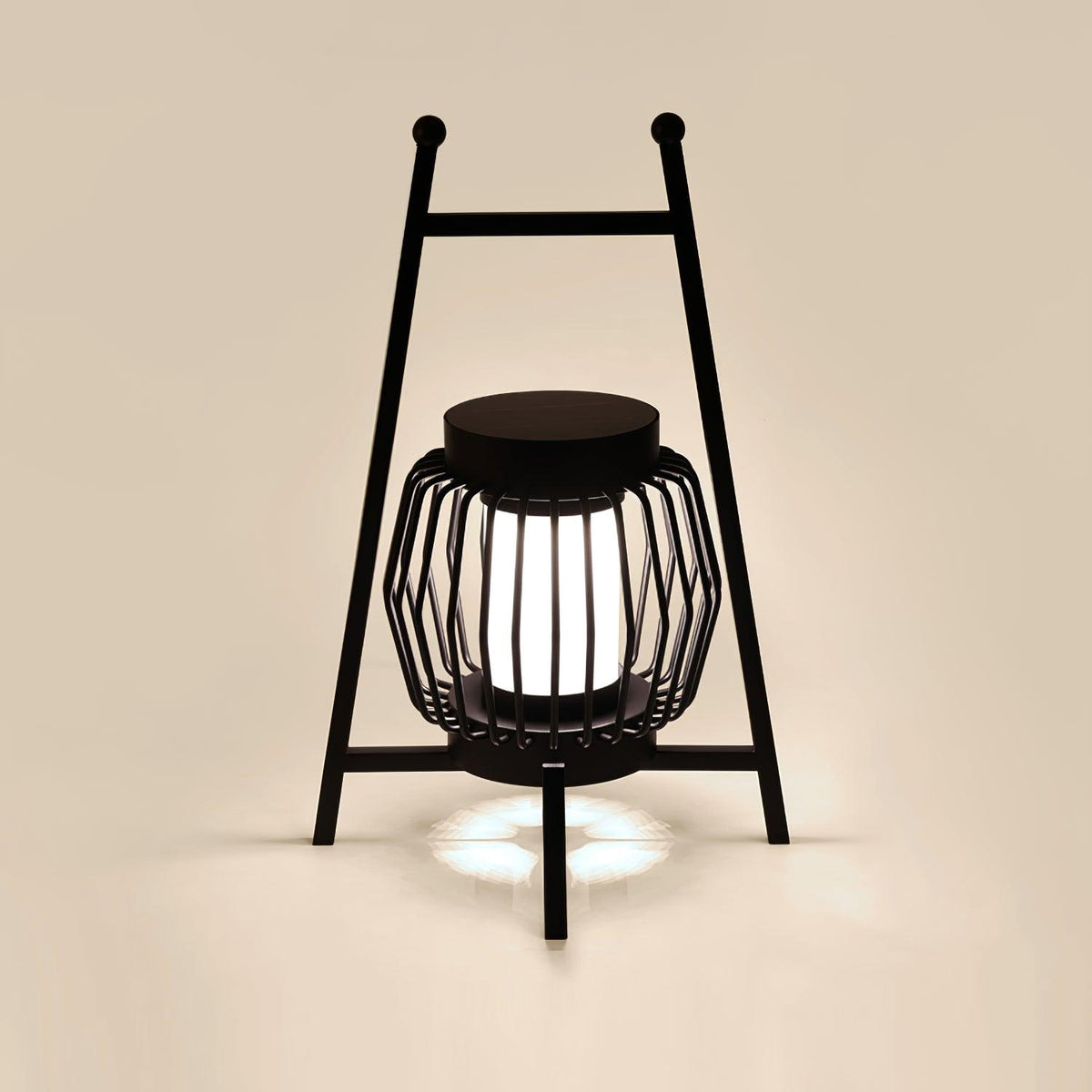 Vithair Oriental Wooden Outdoor Floor Lamp
