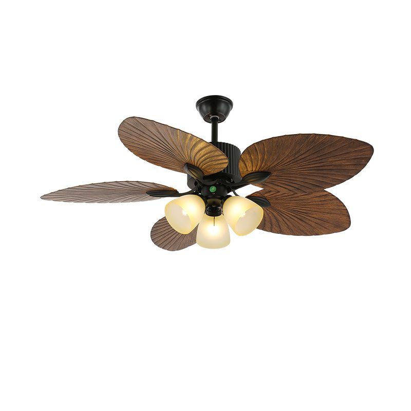 Virel Tropical Wood Ceiling Fan Light