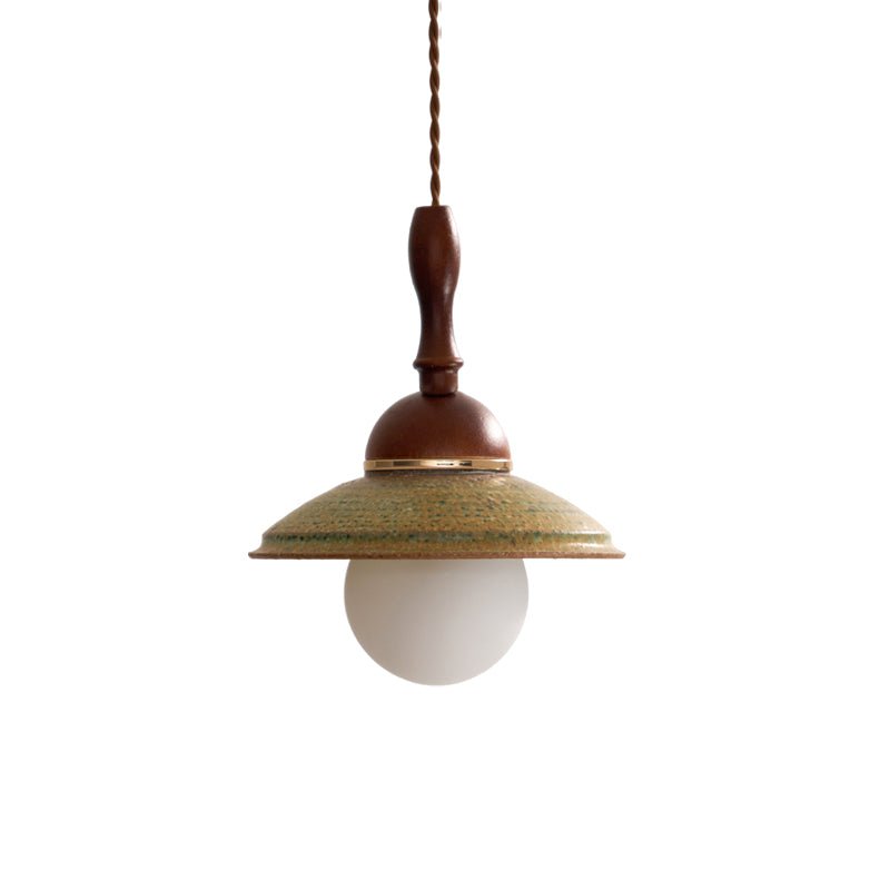Macell Nordic Art Wood Ceramics Pendant Lamp