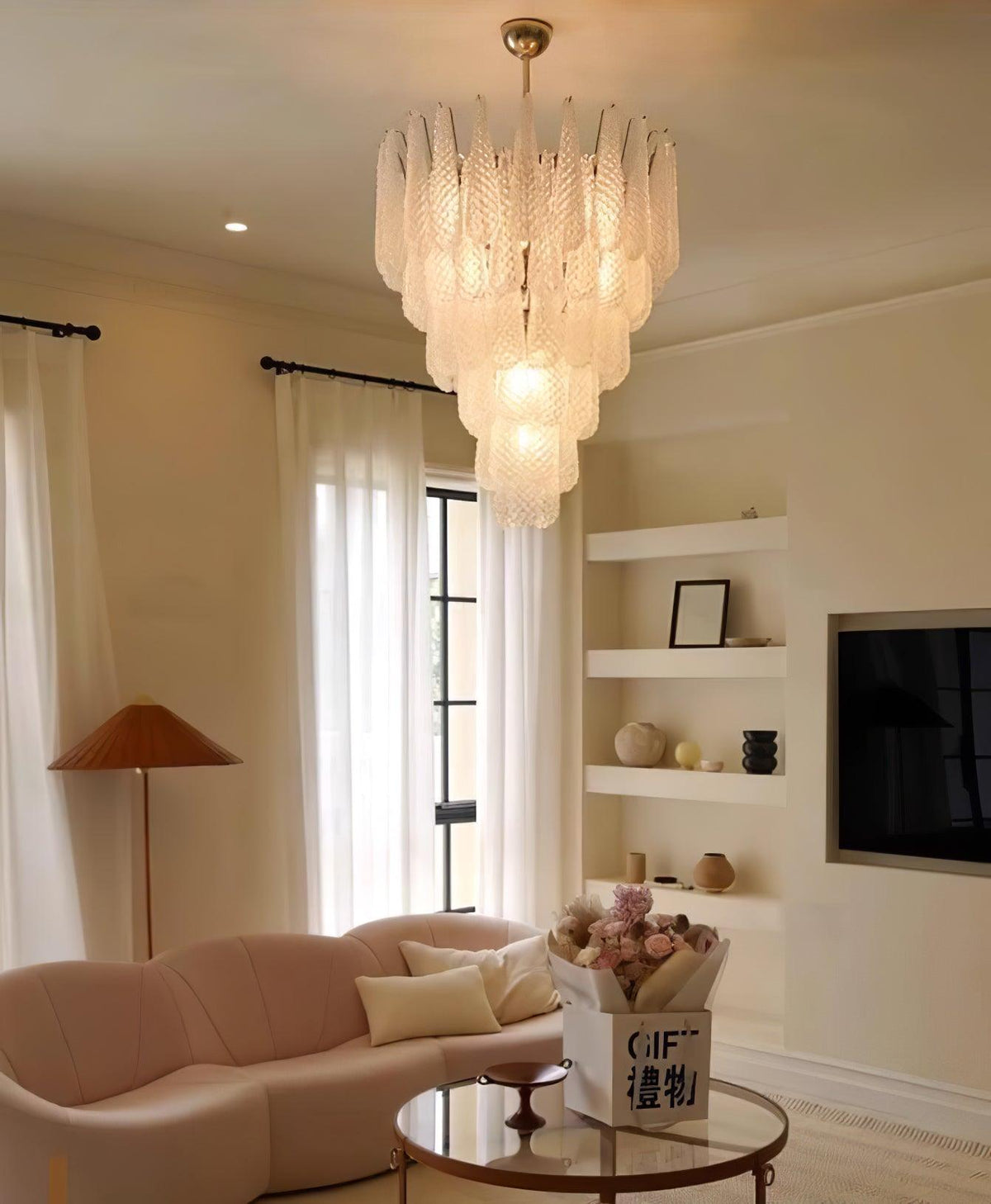 Zemaryra Glass Chandelier