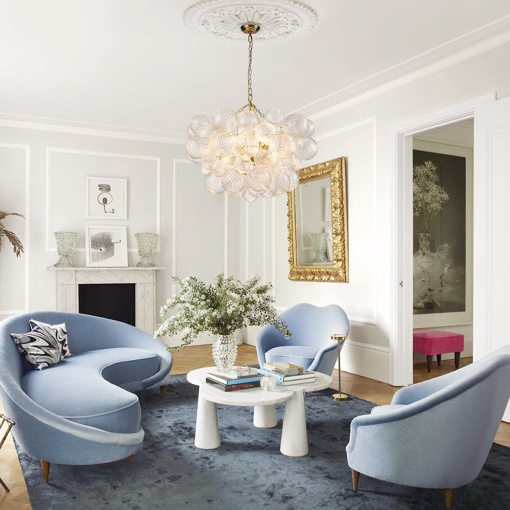 Aurora Chandelier Glass Ball Bubble Modern