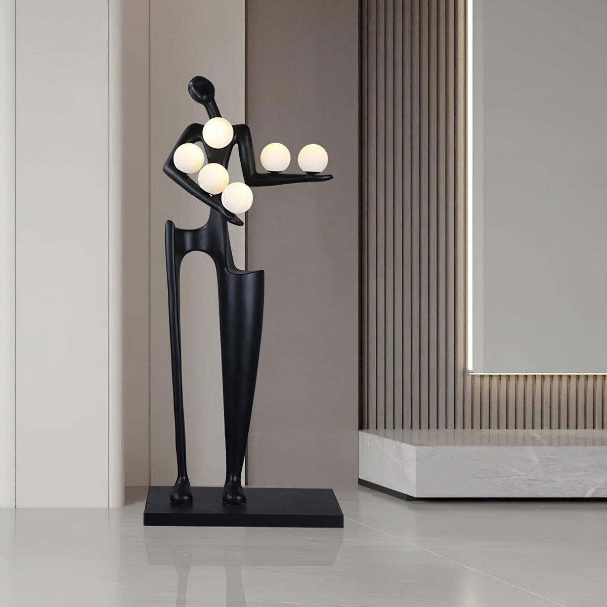 Viraeette Plastic Artistic Floor Lamp