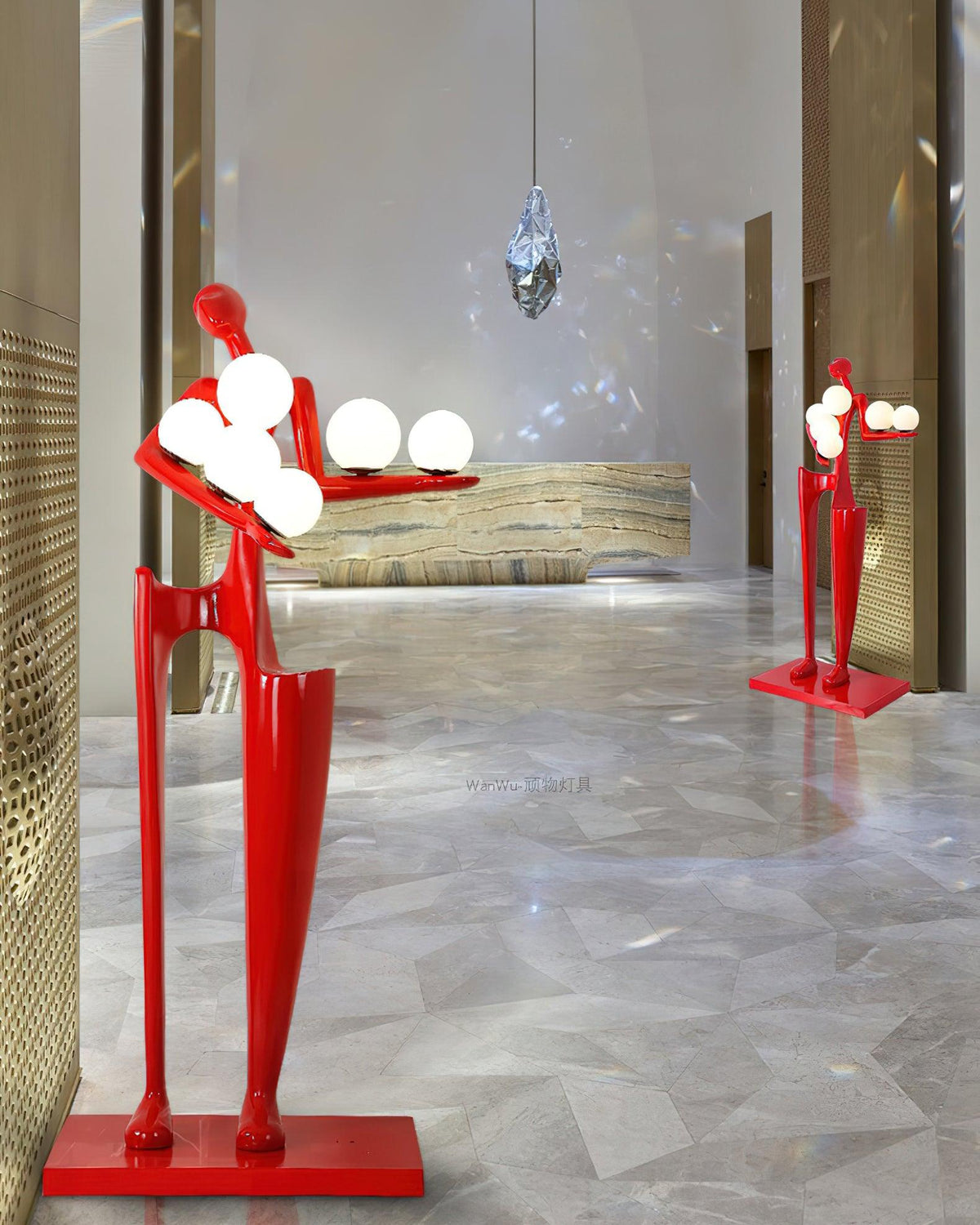 Viraeette Plastic Artistic Floor Lamp