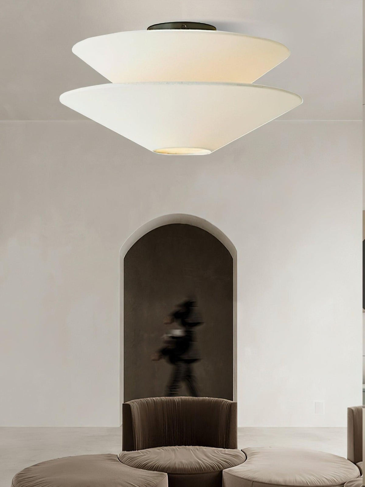 Ealo Nordic Art Fabric Flushmount Ceiling Light