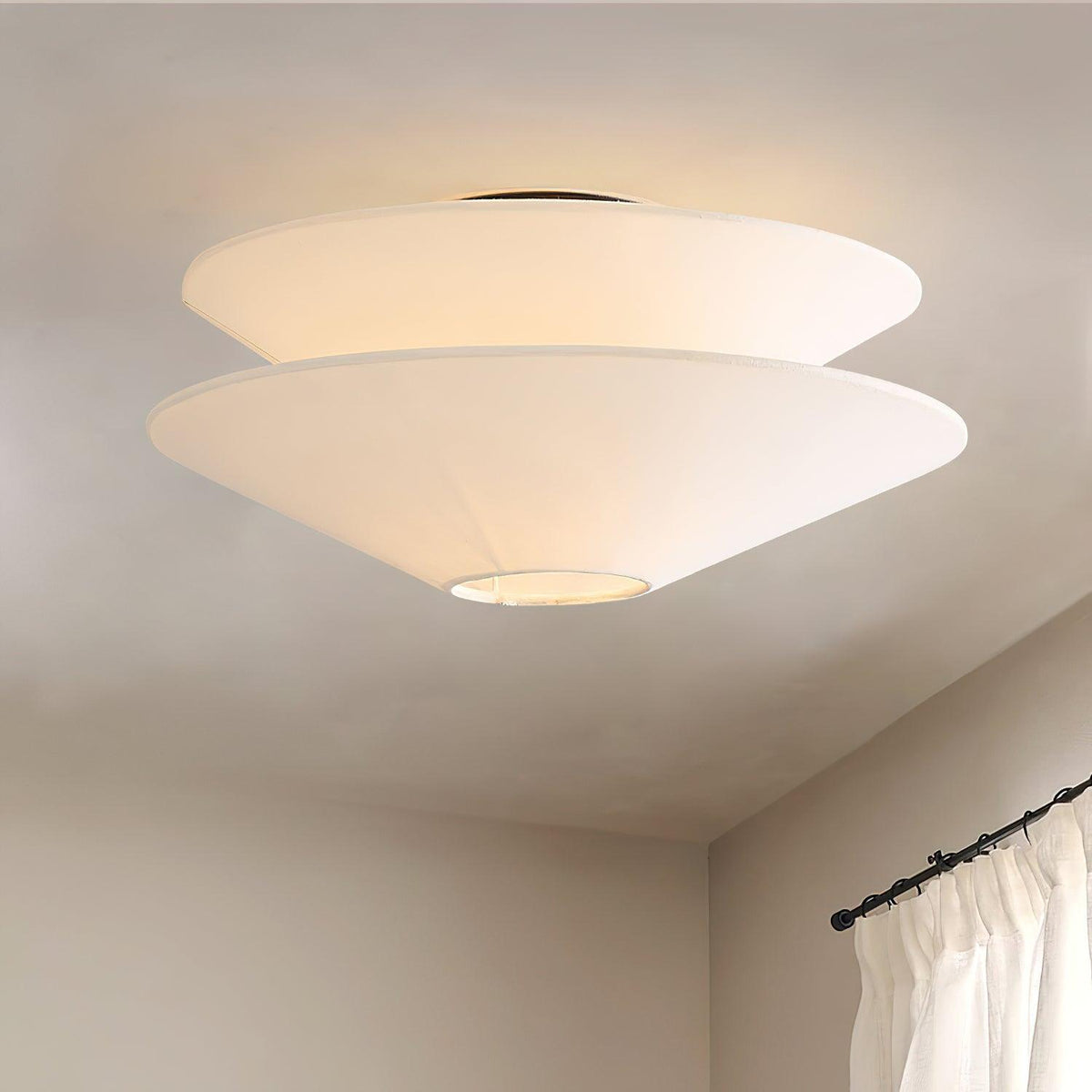 Ealo Nordic Art Fabric Flushmount Ceiling Light