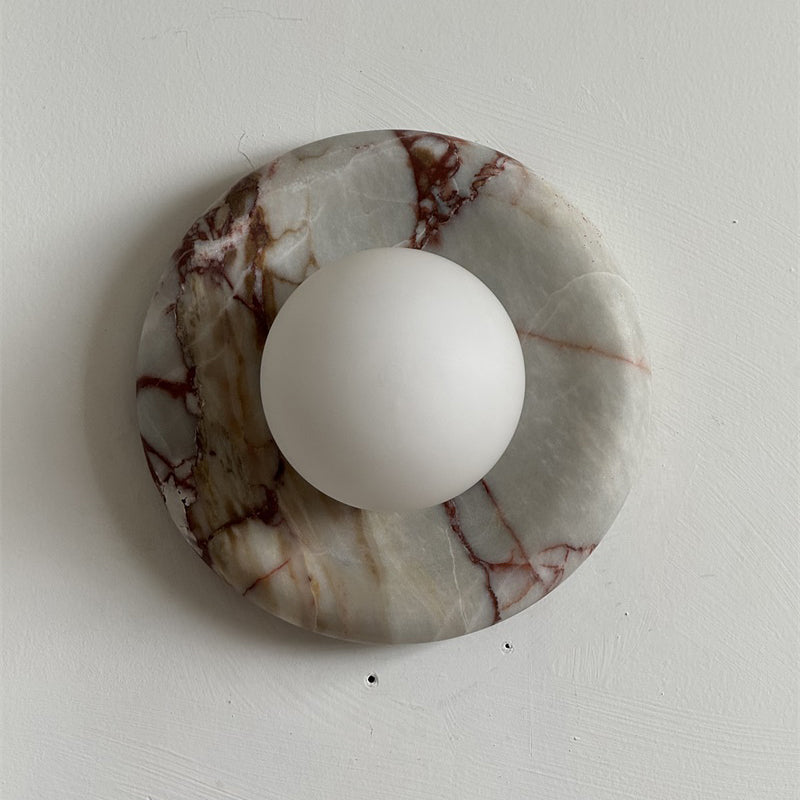Dojan Red Marble Indoor Wall Light
