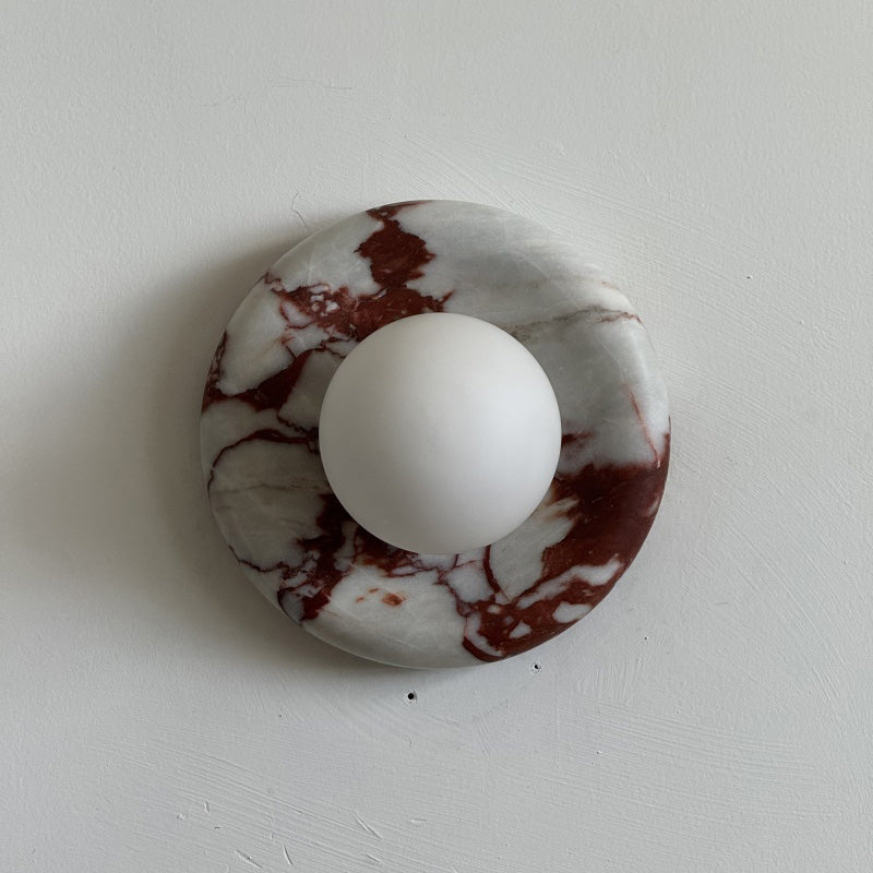 Dojan Red Marble Indoor Wall Light