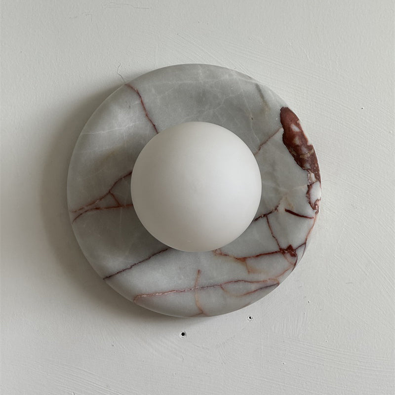 Dojan Red Marble Indoor Wall Light