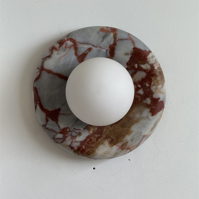 Dojan Red Marble Indoor Wall Light
