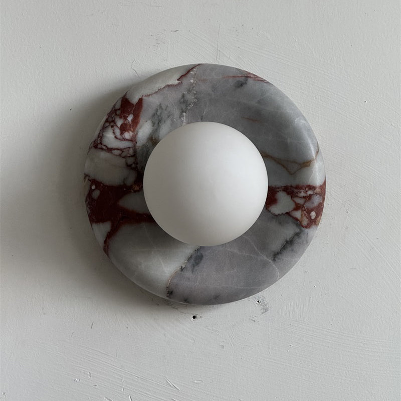 Dojan Red Marble Indoor Wall Light