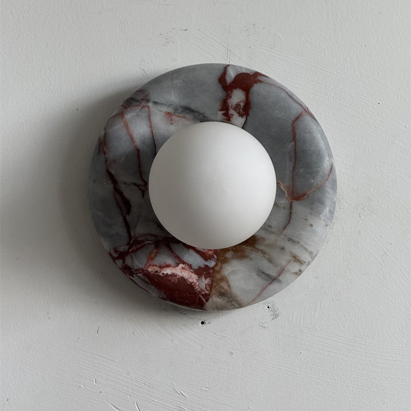 Dojan Red Marble Indoor Wall Light