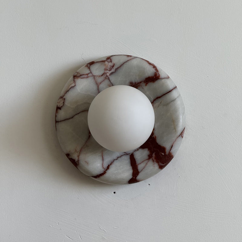 Dojan Red Marble Indoor Wall Light