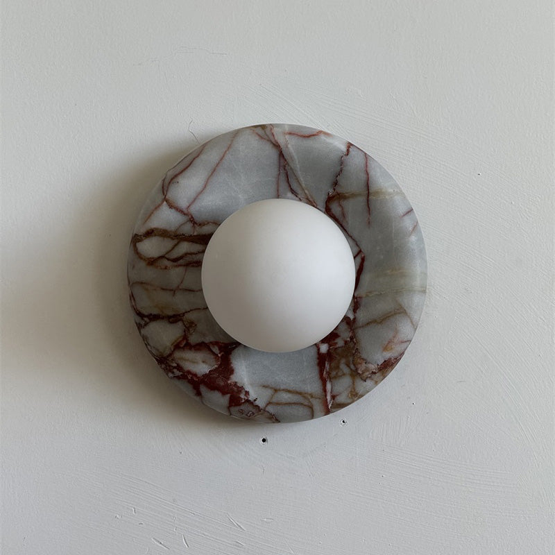 Dojan Red Marble Indoor Wall Light