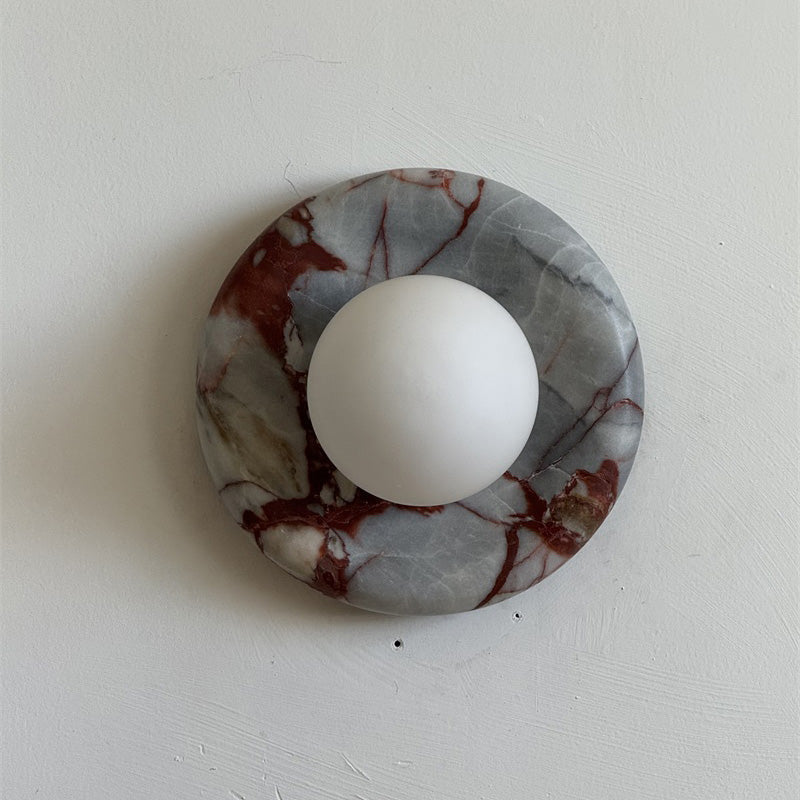 Dojan Red Marble Indoor Wall Light