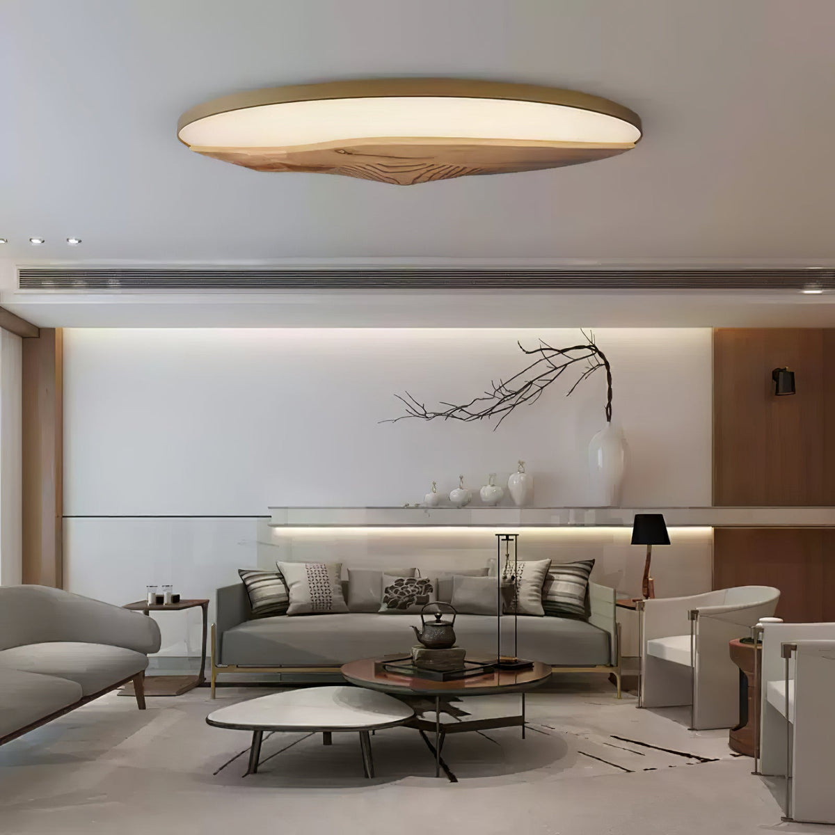 Vishaarae Scandi Wooden Ceiling Light