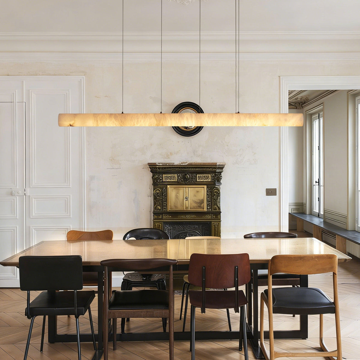 Foem Linear Alabaster Chandelier