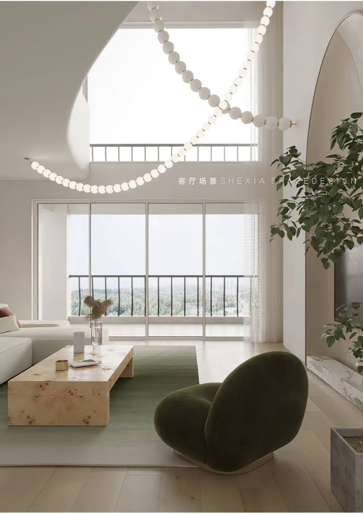 Kanell Brass Sputnik Chandelier