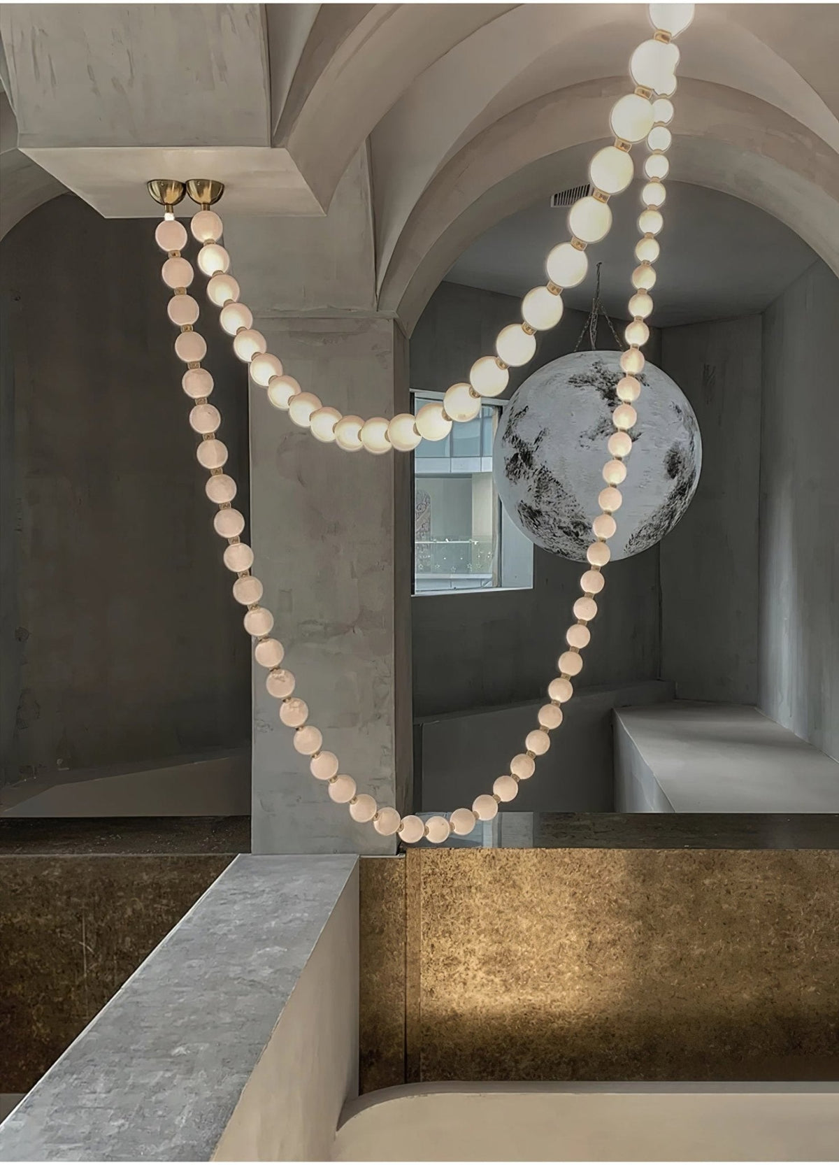 Kanell Brass Sputnik Chandelier