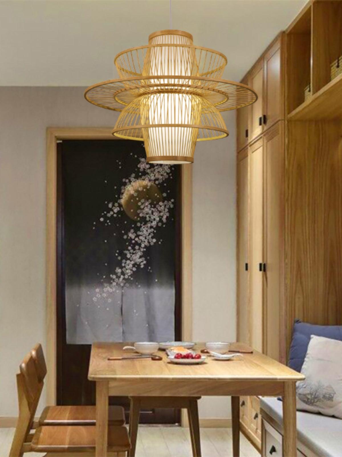 Gsplen Handmade Sigyn Bamboo Pendant Lamp