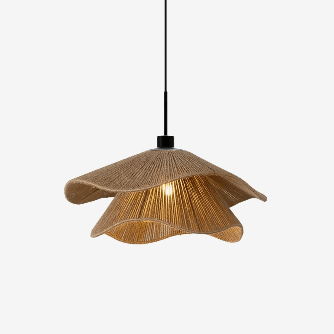 Avenaenne Pendant Lamp Handmade Straw Hat Double Layer
