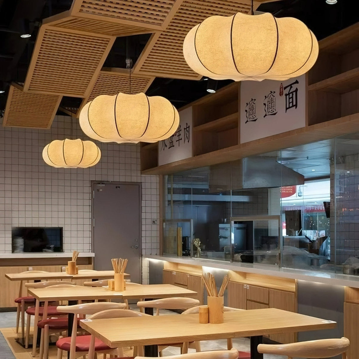 Bovena Silk Traditional Pendant Lamp