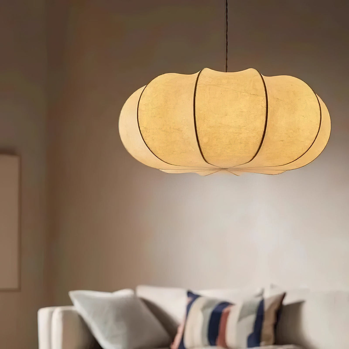 Bovena Silk Traditional Pendant Lamp