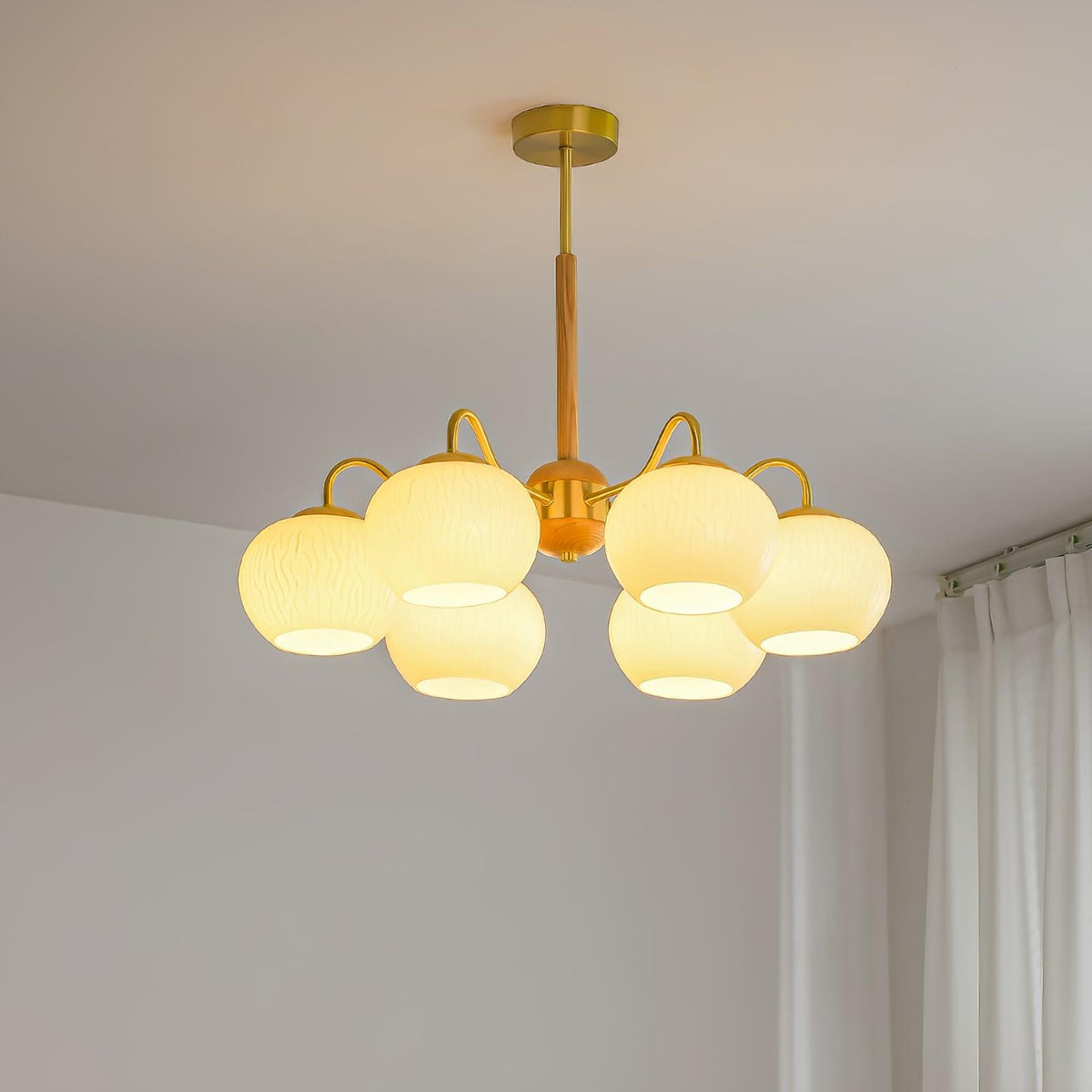 Elyra Elegant Wood Chandelier