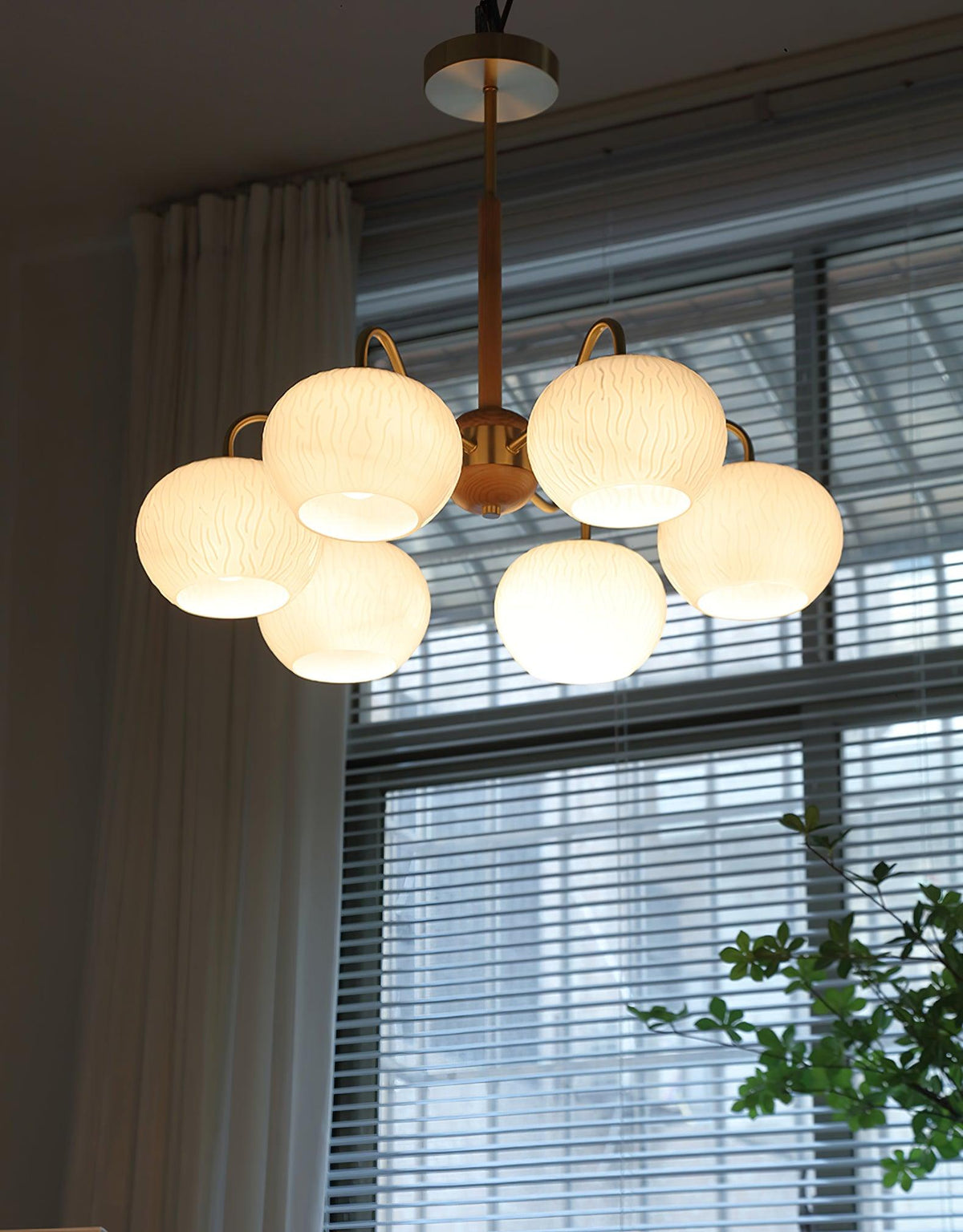 Elyra Elegant Wood Chandelier