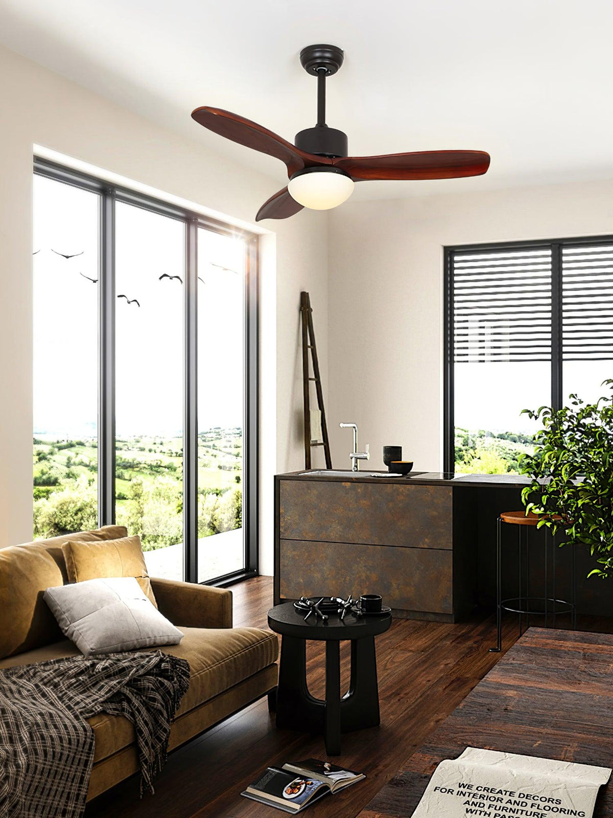 Norirora Elegance Natural Ceiling Fan Light