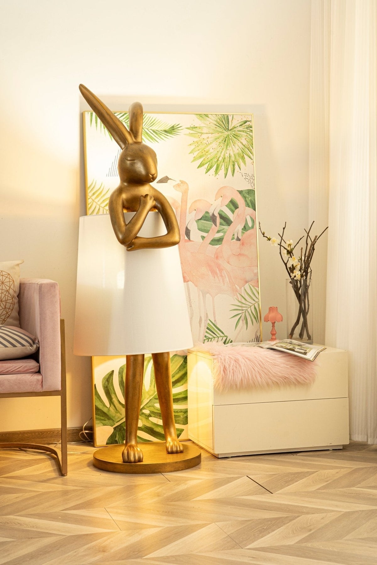 Sedr Luxurious Hare Silhouette Floor Lamp