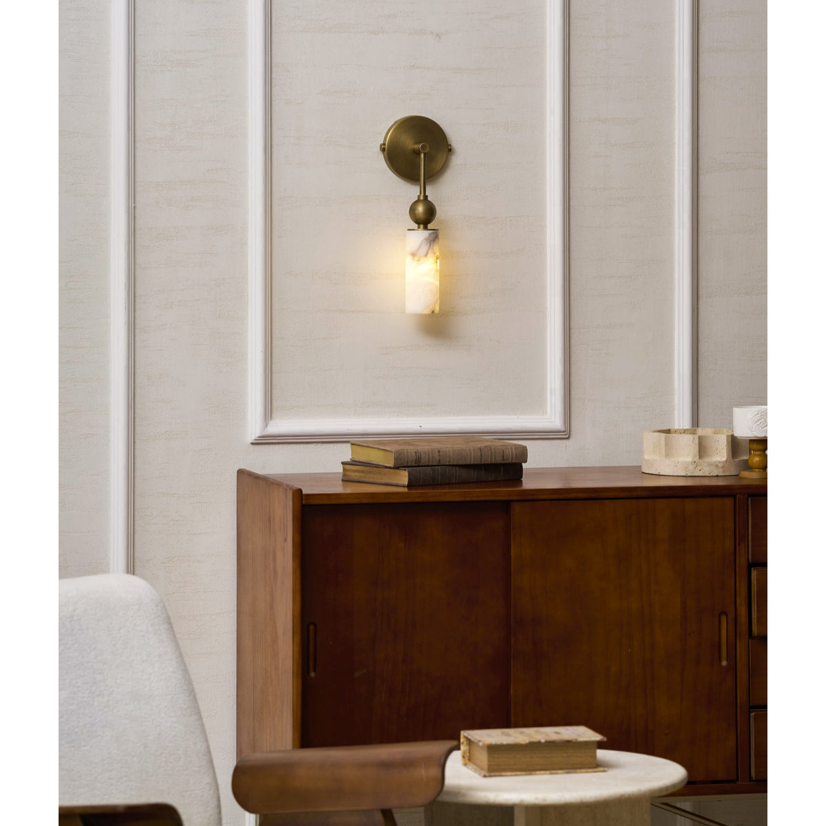 Javen Alabaster Indoor Wall Light