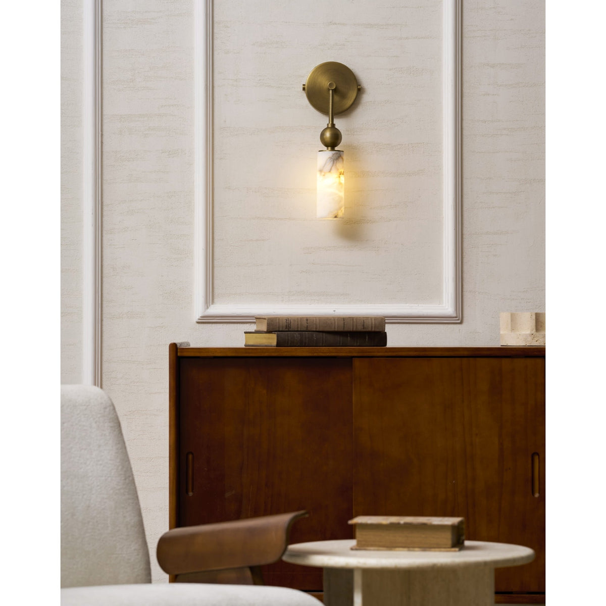 Javen Alabaster Indoor Wall Light