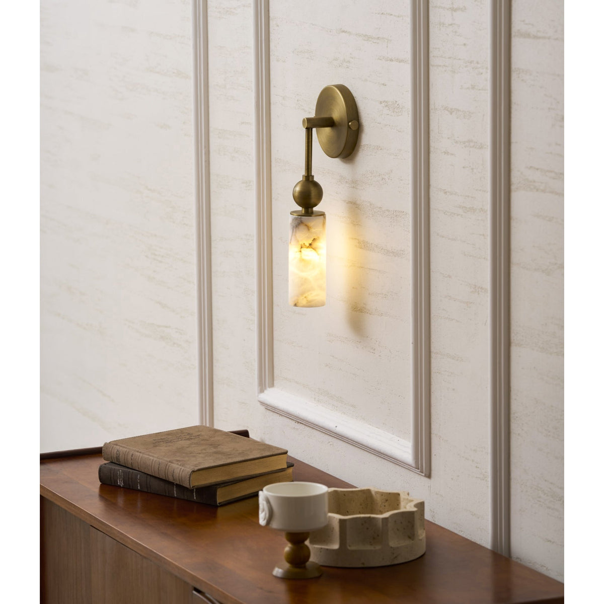 Javen Alabaster Indoor Wall Light