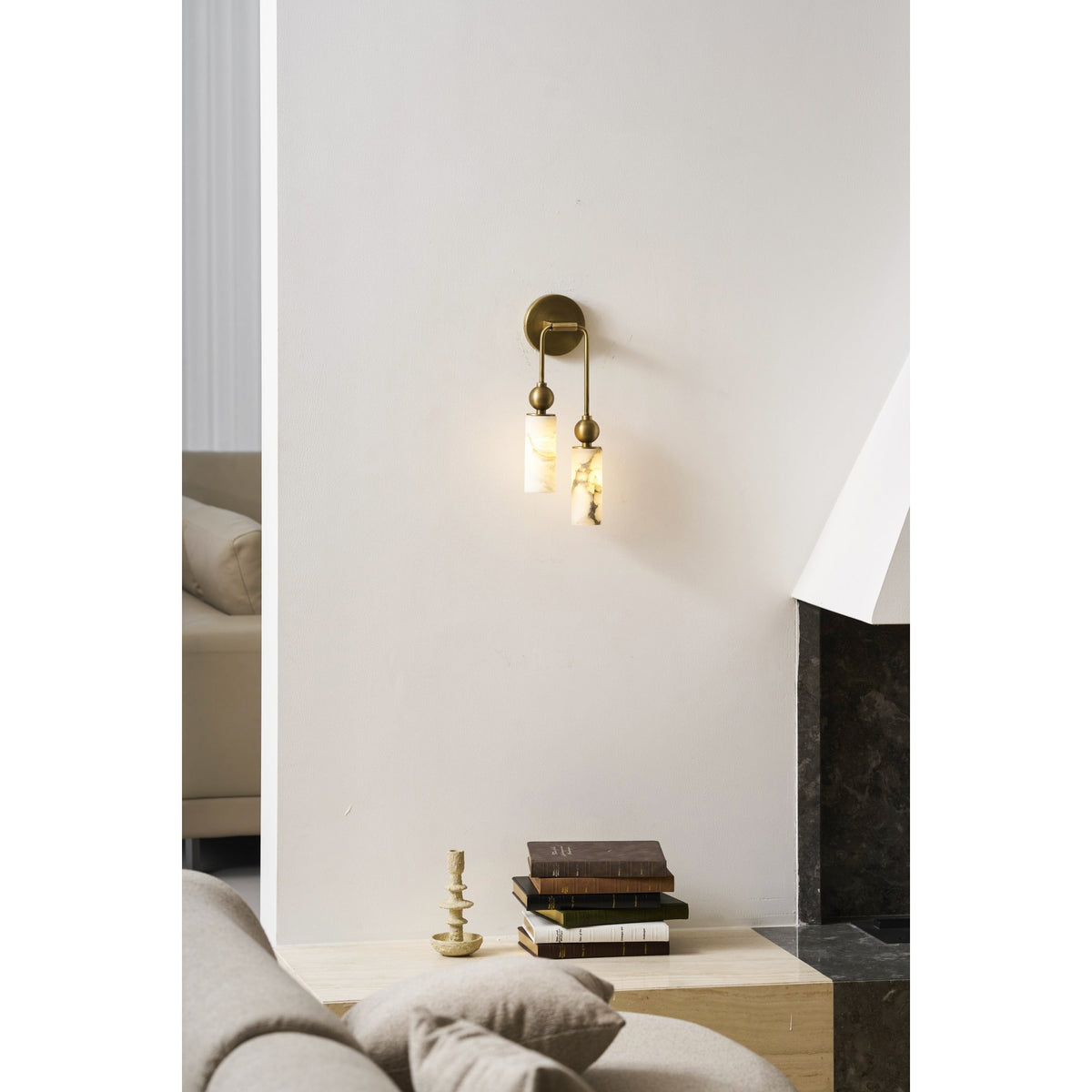 Javen Alabaster Indoor Wall Light