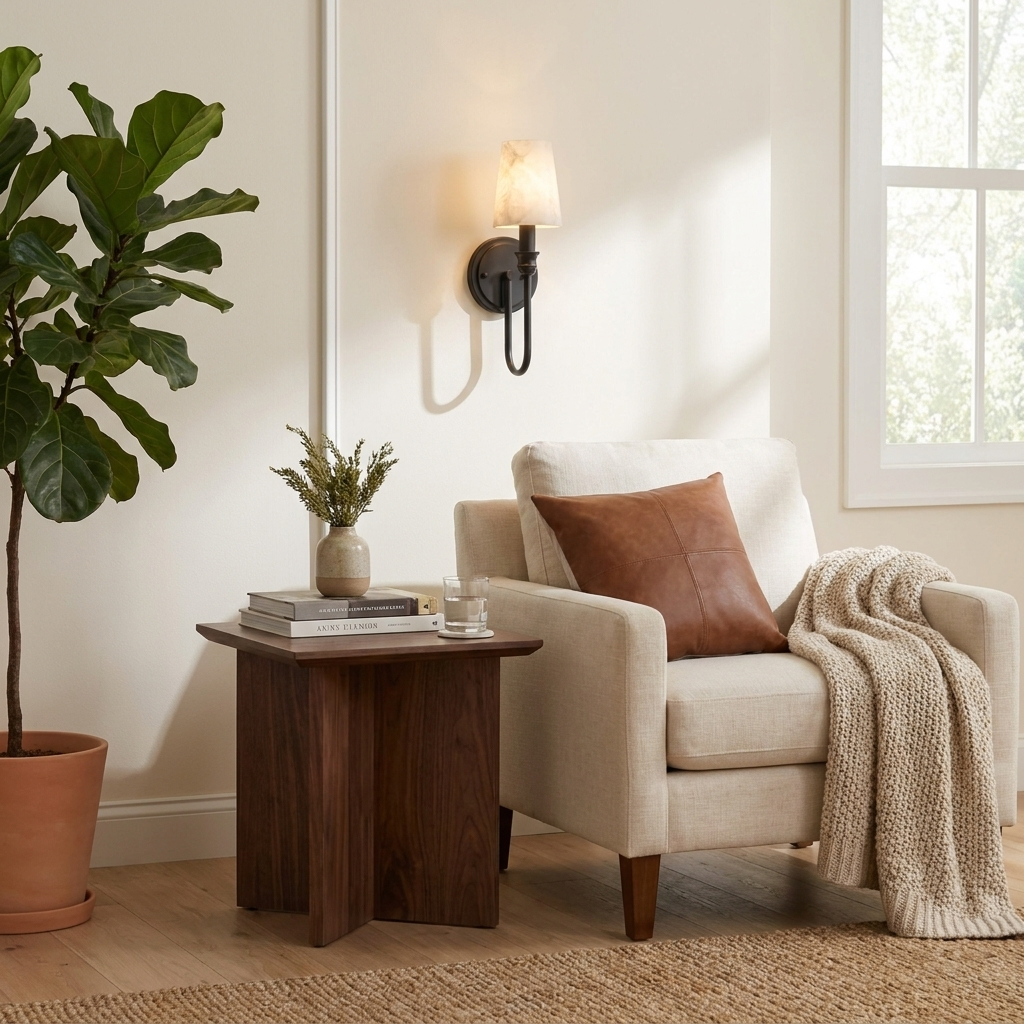 Stavernford Alabaster Wall Sconce