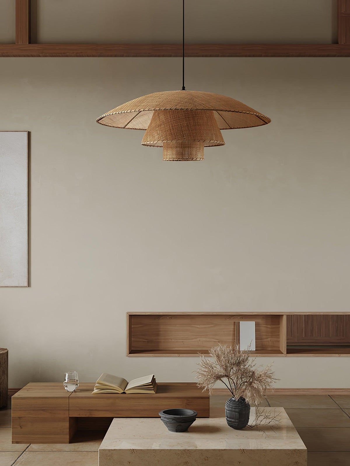 Arixu Rattan Vintage Pendant Lamp