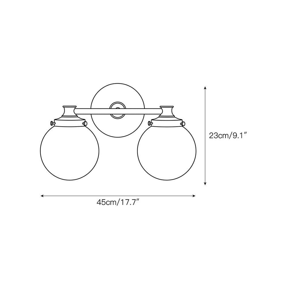 Wauma Glass Ball Indoor Wall Light