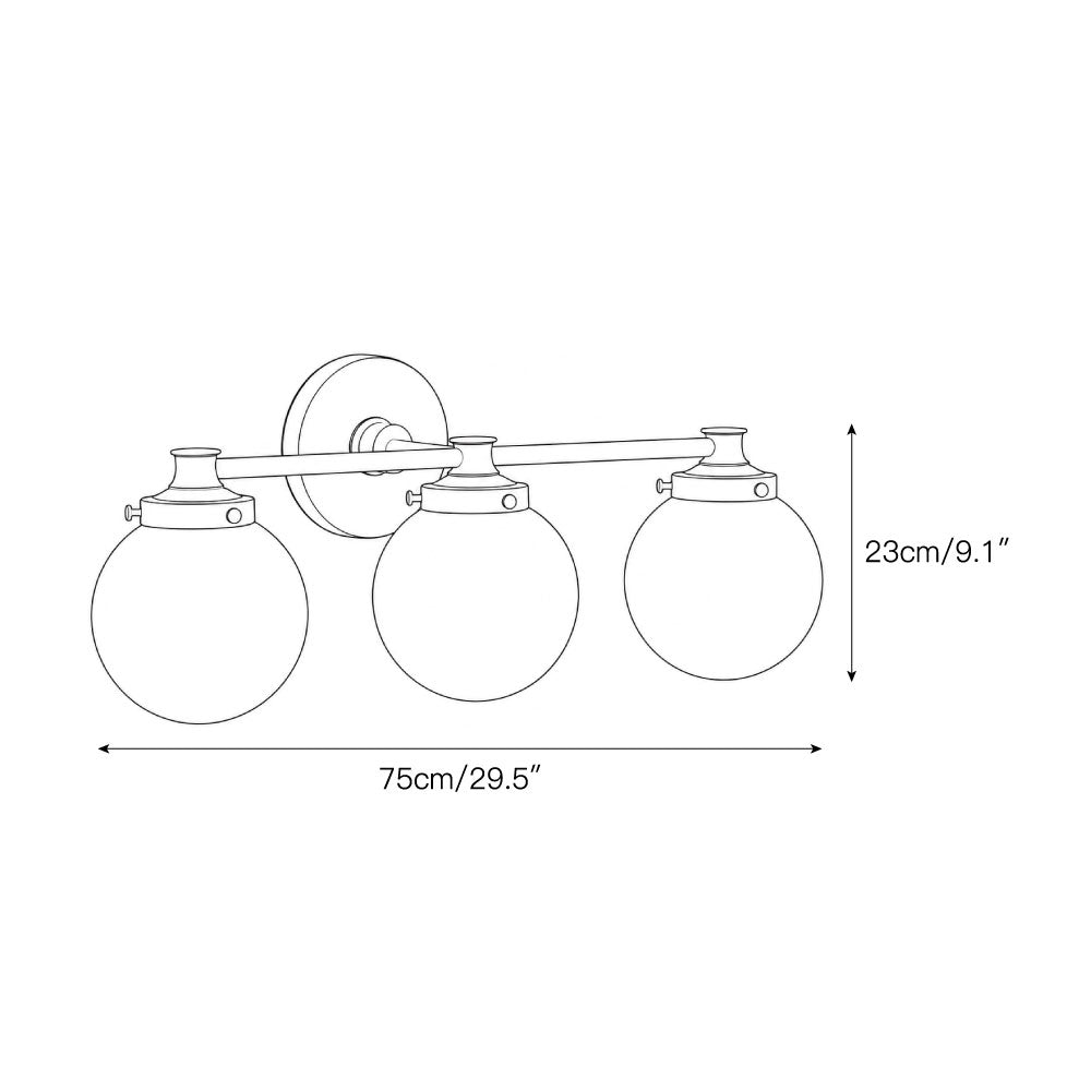 Wauma Glass Ball Indoor Wall Light