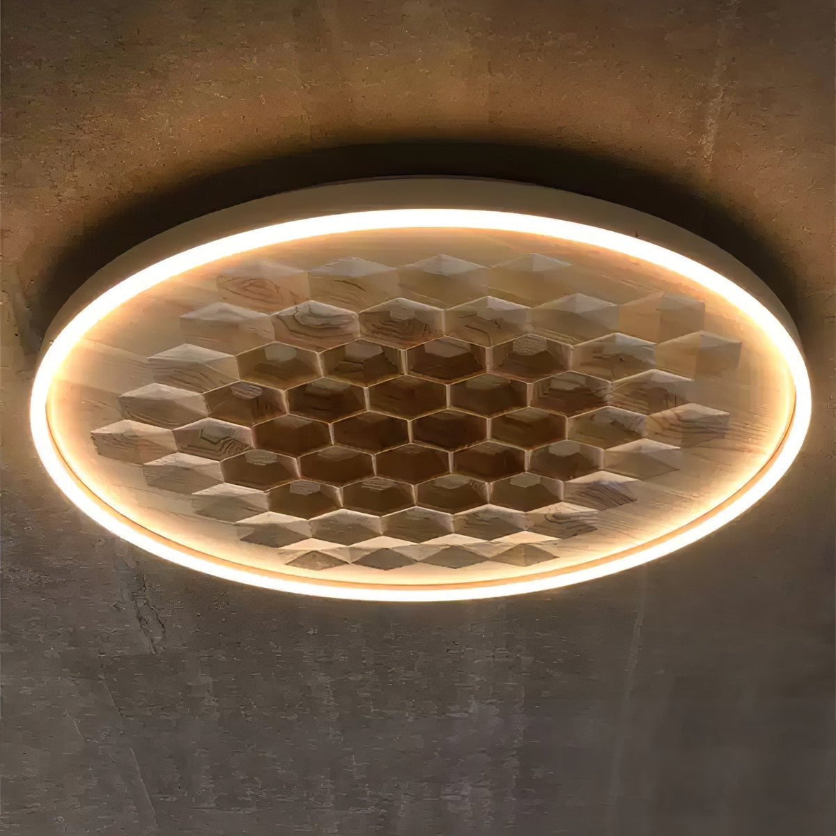 Cevynira Textured Bronze Flush Mount
