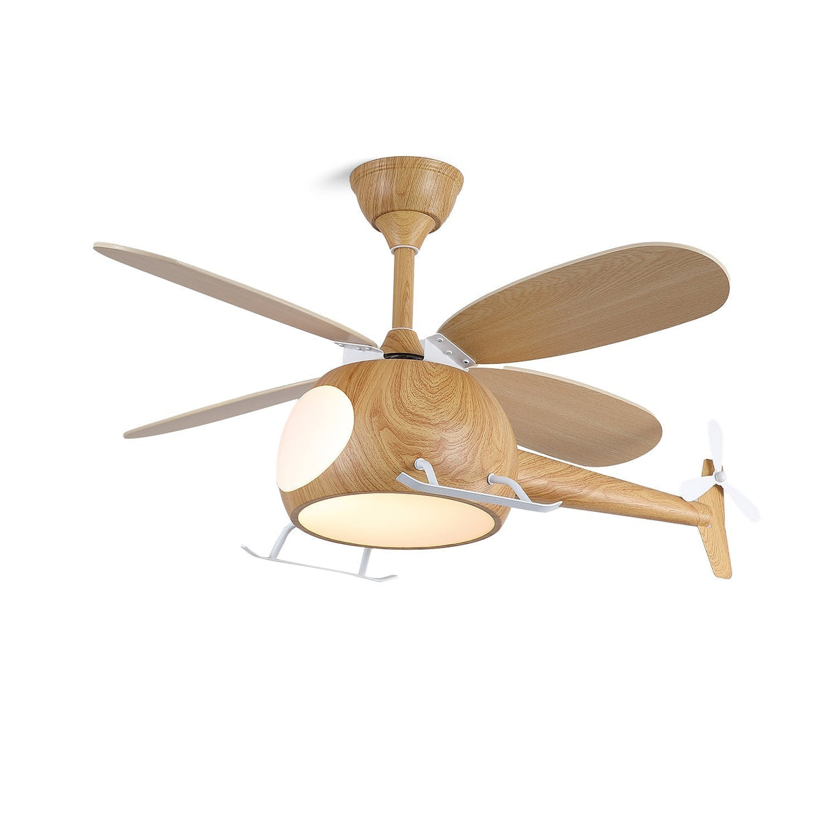 Aviara Modern Wood Breeze Kids Ceiling Fan Light