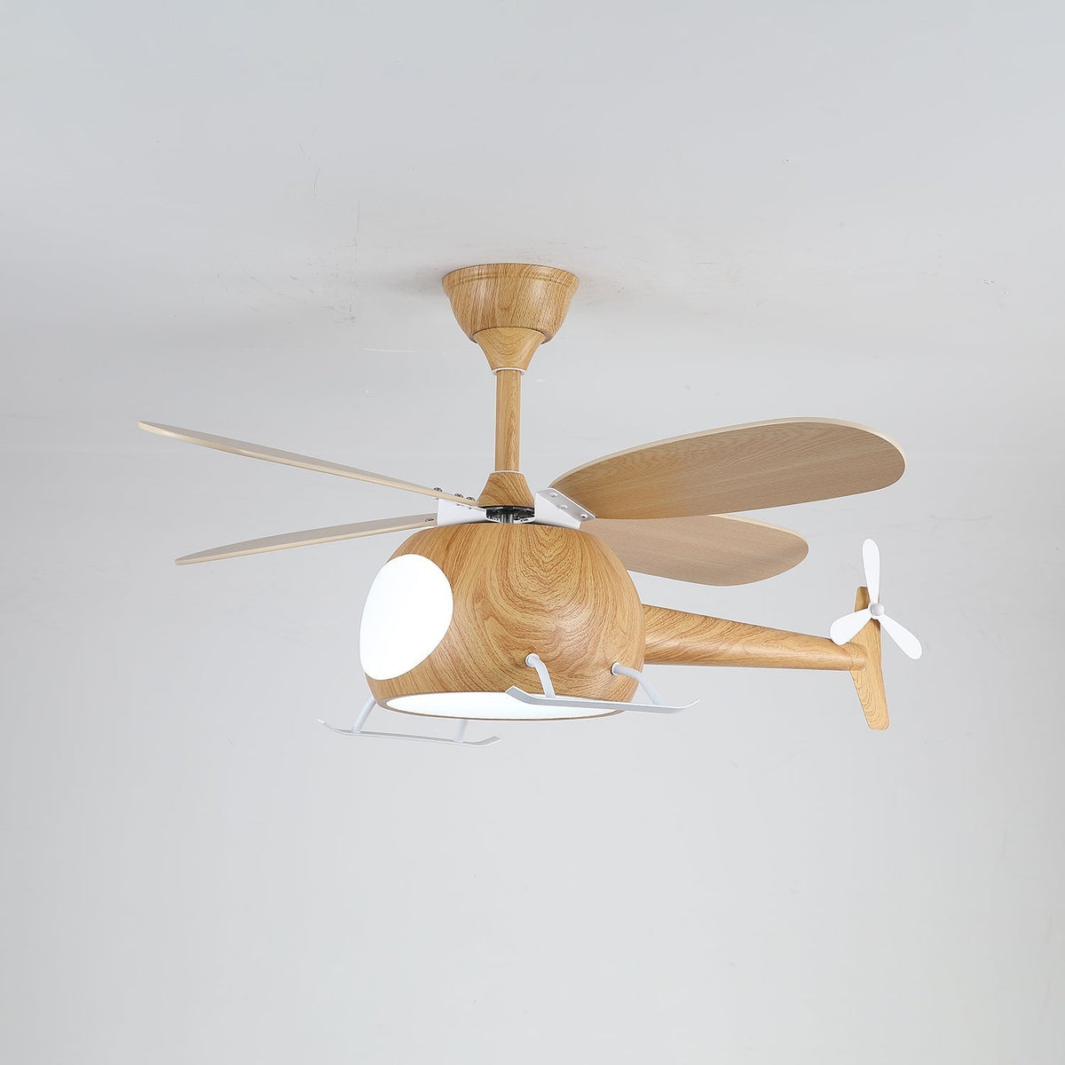 Aviara Modern Wood Breeze Kids Ceiling Fan Light