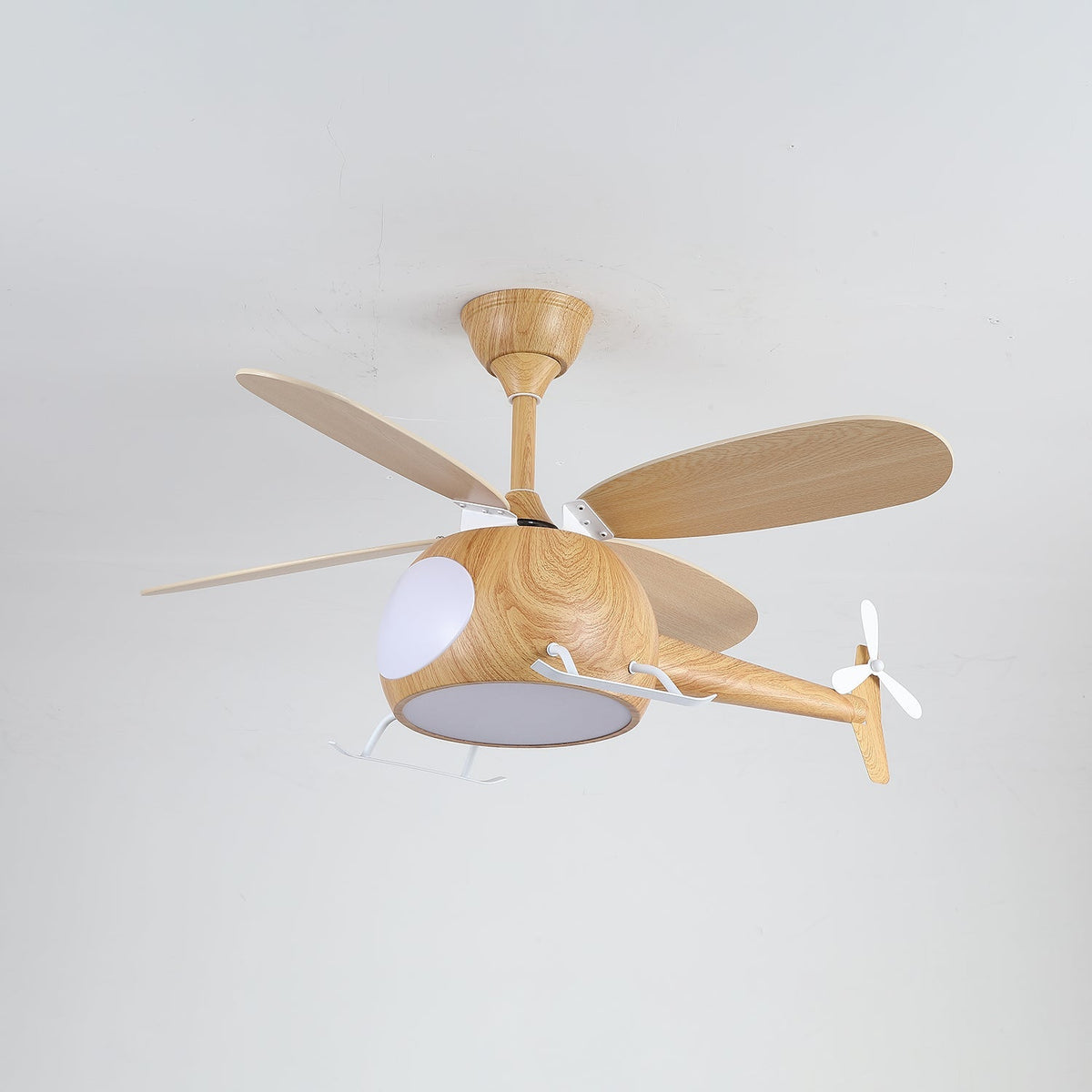 Aviara Modern Wood Breeze Kids Ceiling Fan Light