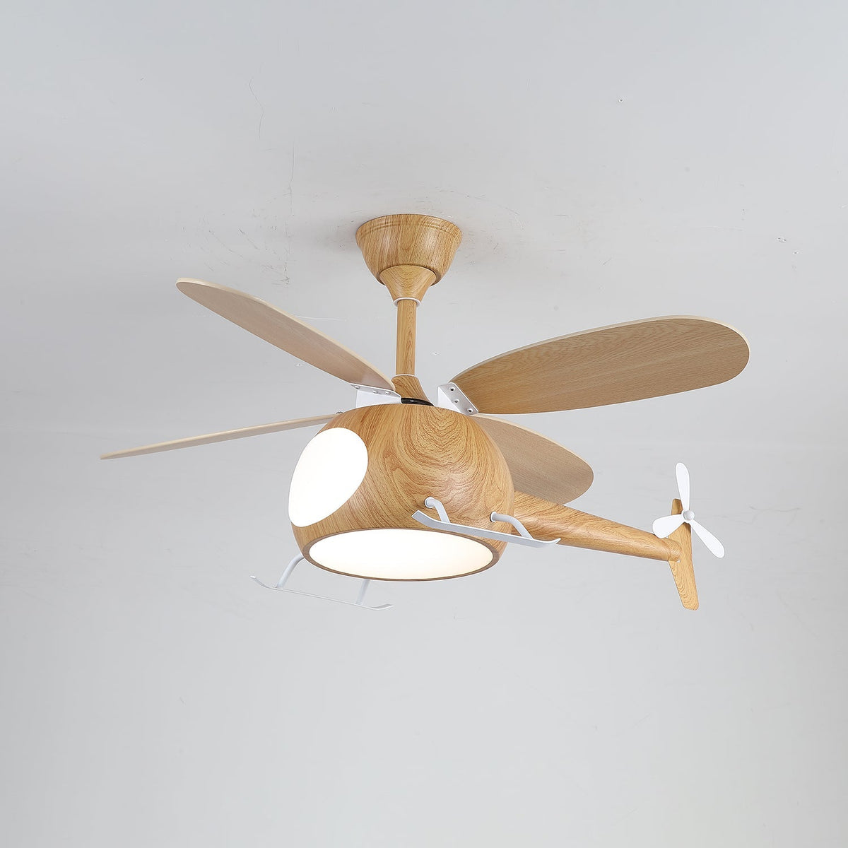 Aviara Modern Wood Breeze Kids Ceiling Fan Light