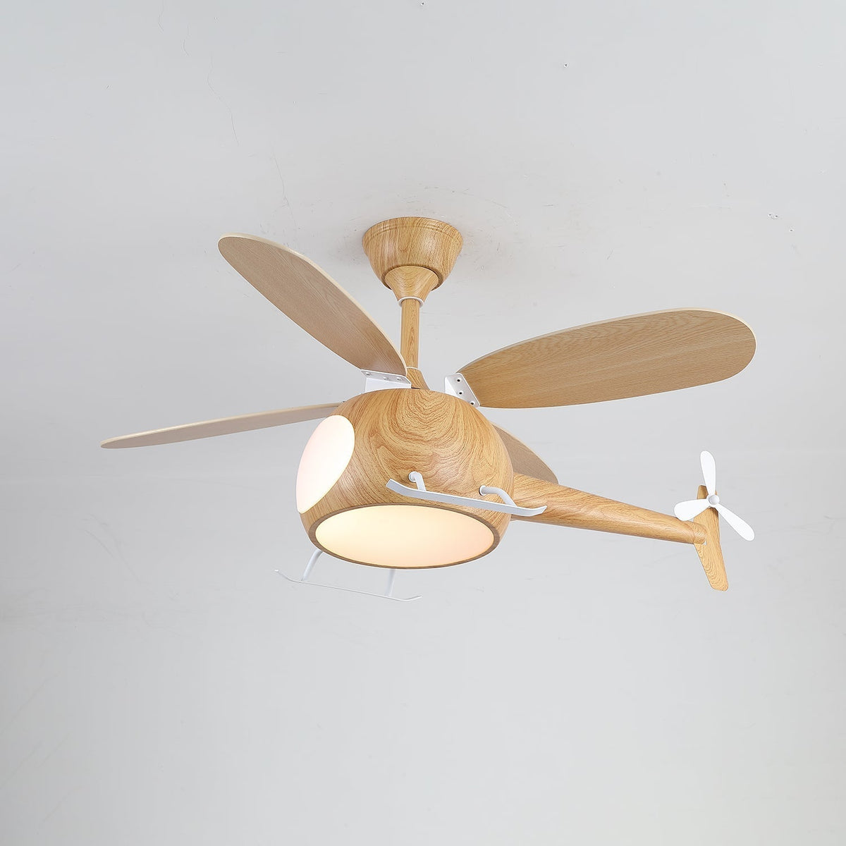 Aviara Modern Wood Breeze Kids Ceiling Fan Light
