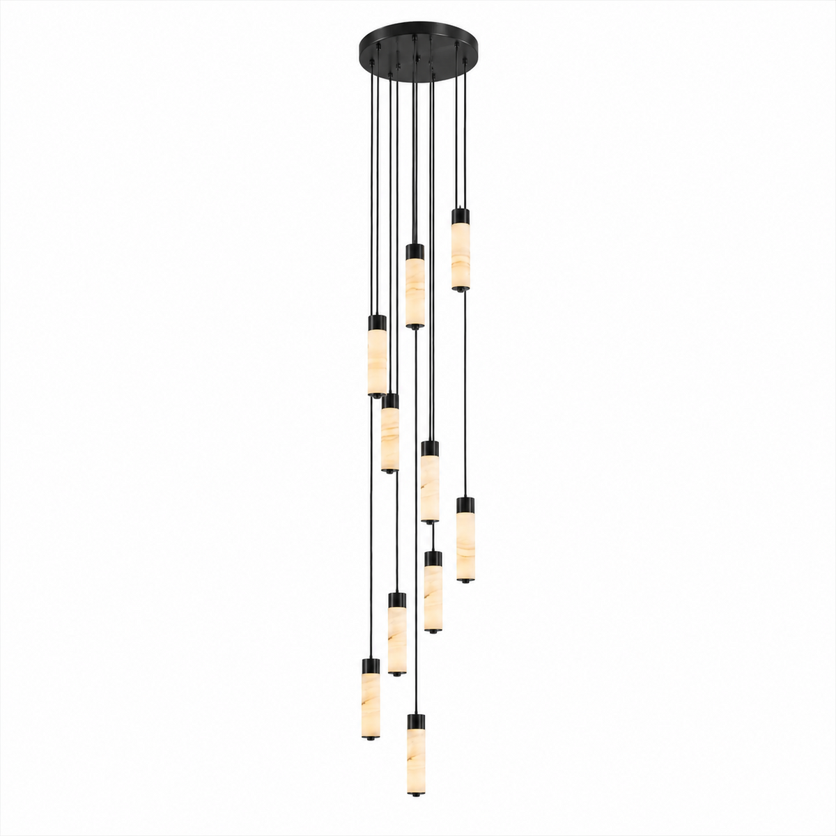 Harvenstone Alabaster Column Chandelier