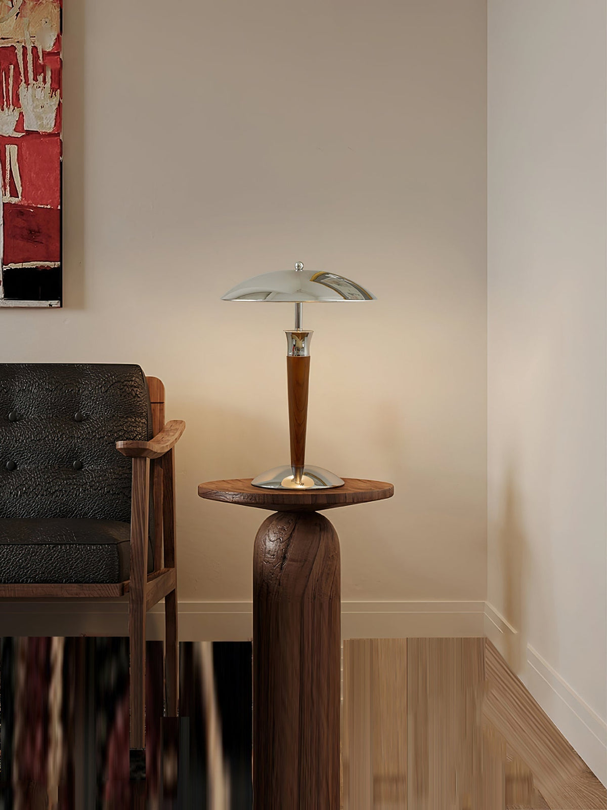Viraivelle Retro Chrome Floor Lamp